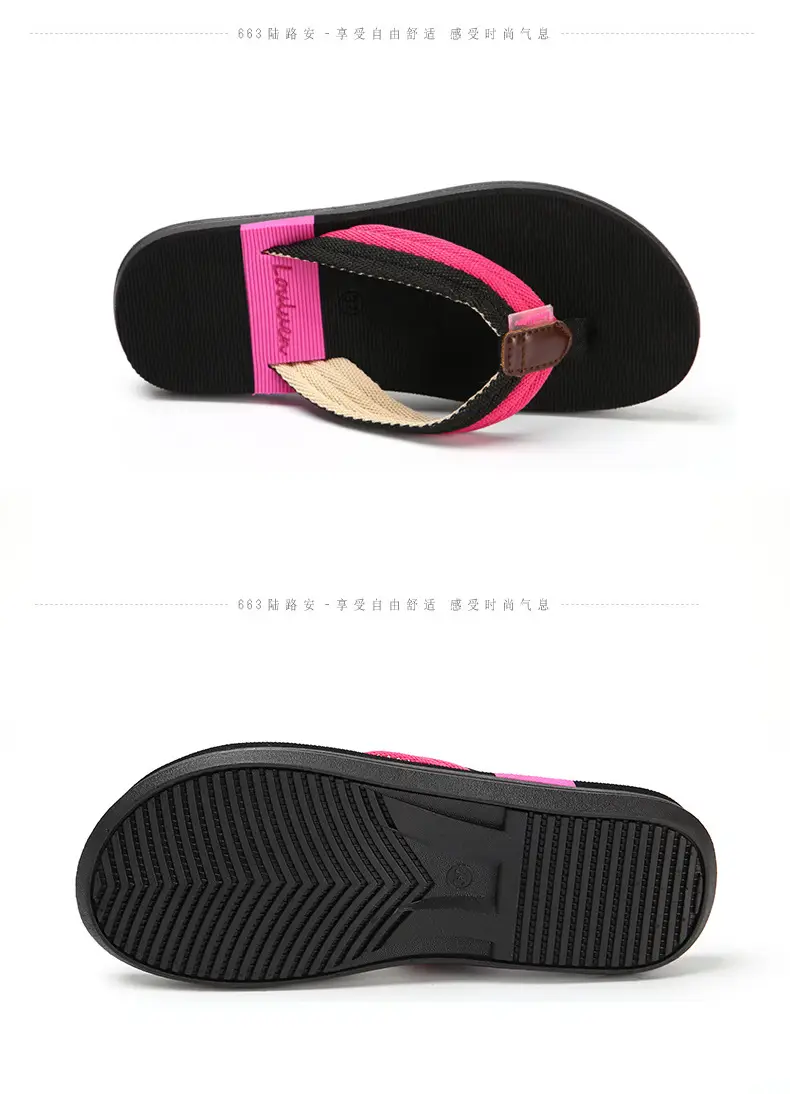 Summer New Women Slippers slippers Home Casual Couple Beach Outdoor Flip Flops for Women — feature 10