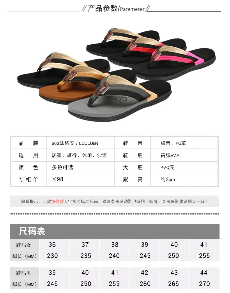 Summer New Women Slippers slippers Home Casual Couple Beach Outdoor Flip Flops for Women — feature 5