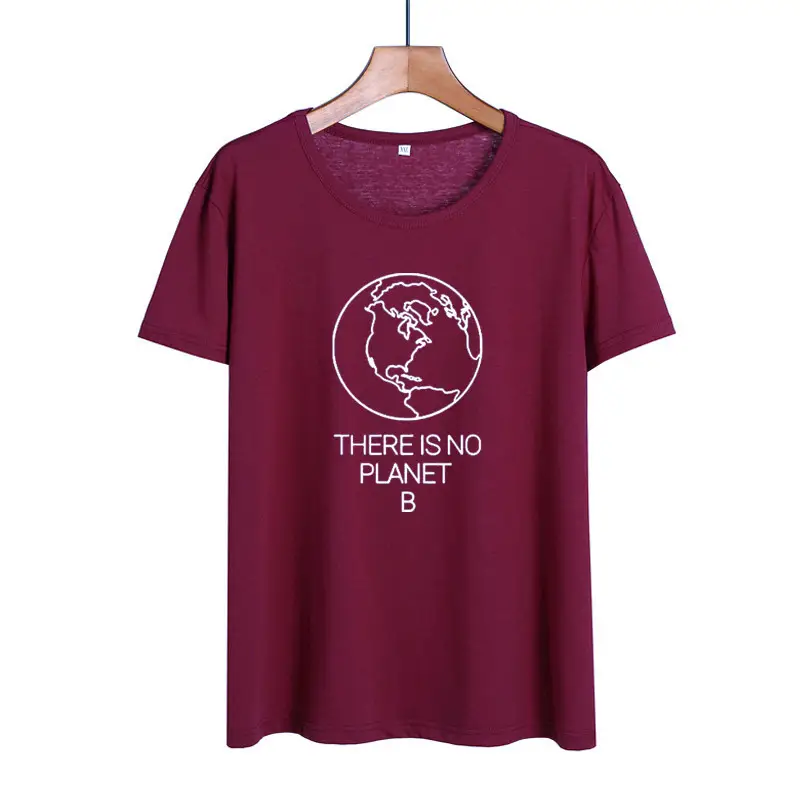 Pink T-Shirt with "There is No Planet B" Print - Image 10