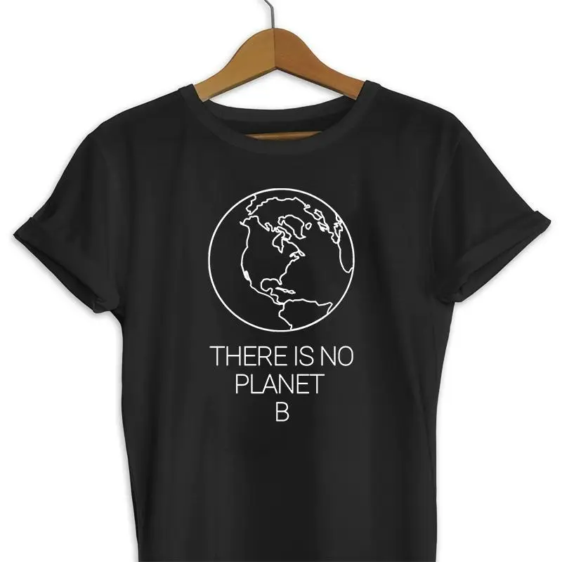 Pink T-Shirt with "There is No Planet B" Print - Image 2