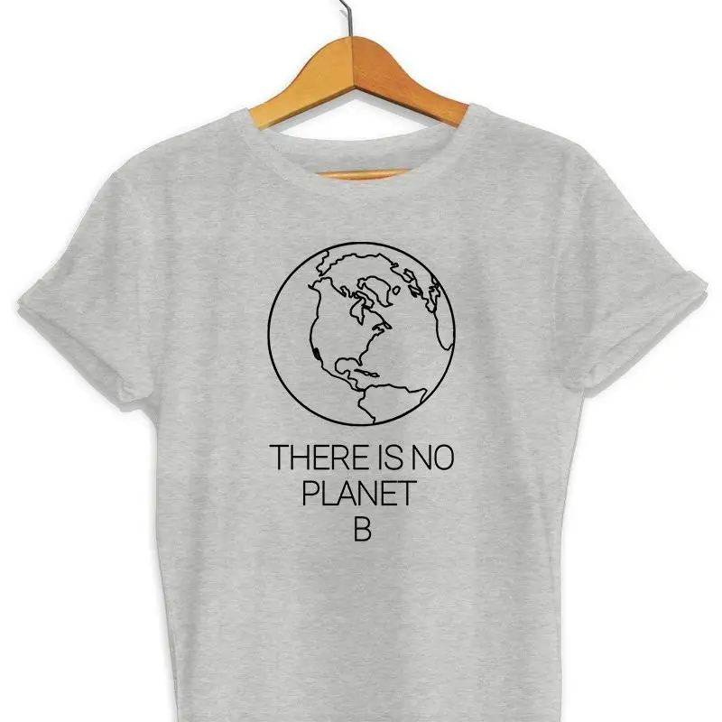 Pink T-Shirt with "There is No Planet B" Print - Image 3