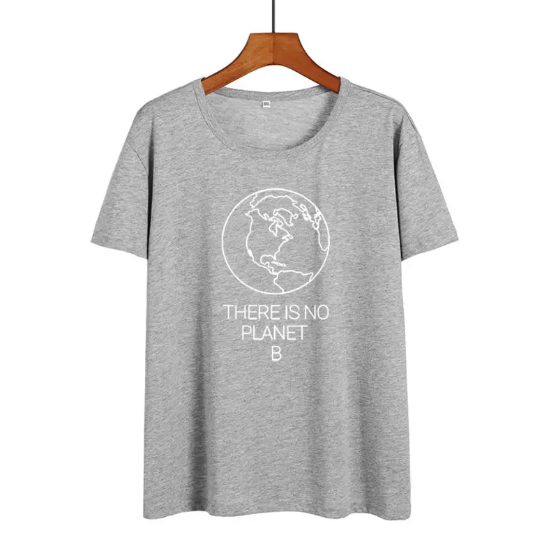 Pink T-Shirt with "There is No Planet B" Print - Image 4