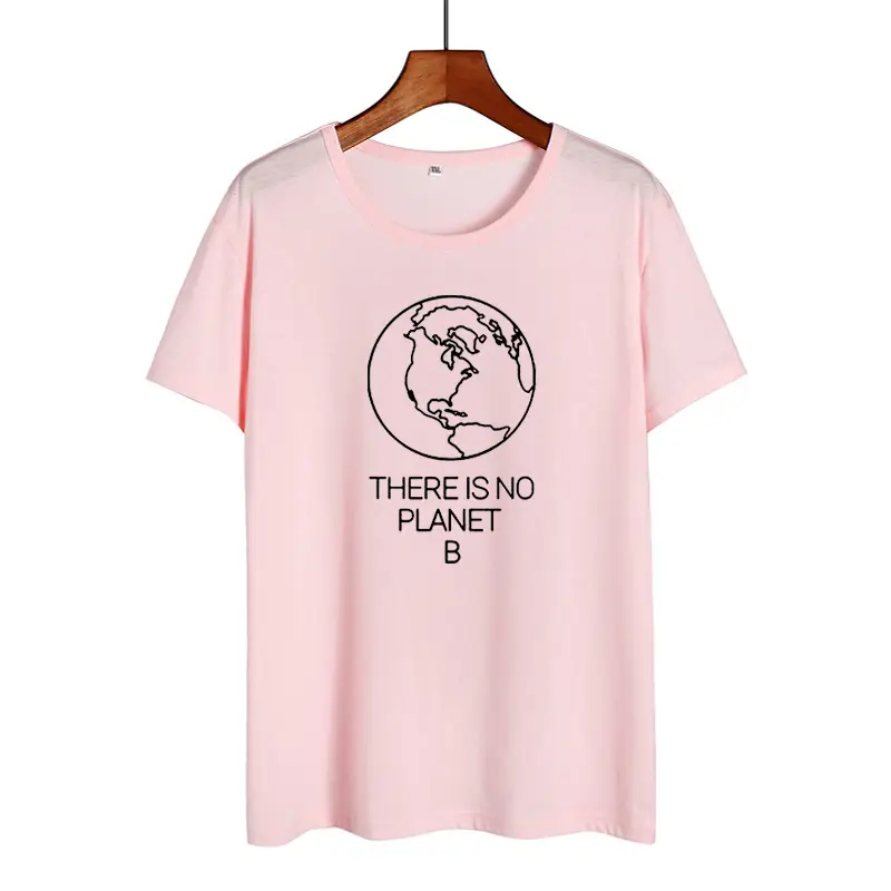 Pink T-Shirt with "There is No Planet B" Print - Image 5