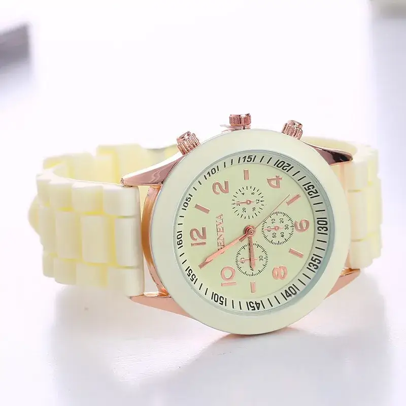 Fluorescent Green Silicone Watch for Girls - Image 13