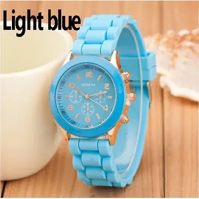 Fluorescent Green Silicone Watch for Girls - Image 7