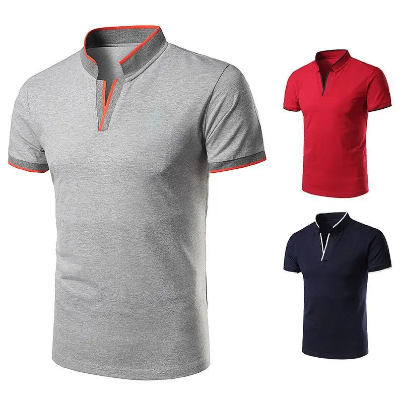 New Men's Red Short Sleeve Polo Shirt Y1612 - Image 4