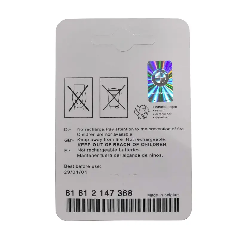 Original imported BMW new X1 new X3 blade X5 X6 car remote key button battery CR2032