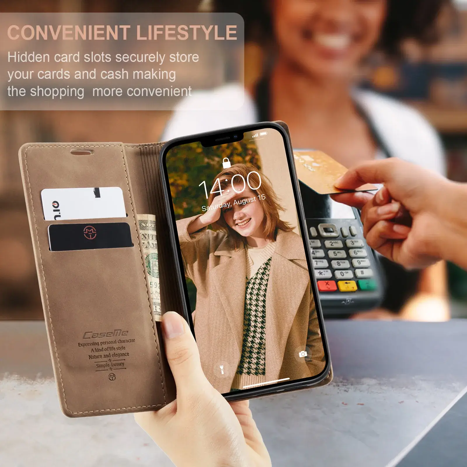 Apple iPhone 16 Mobile Leather Flip Cover Case - Image 7