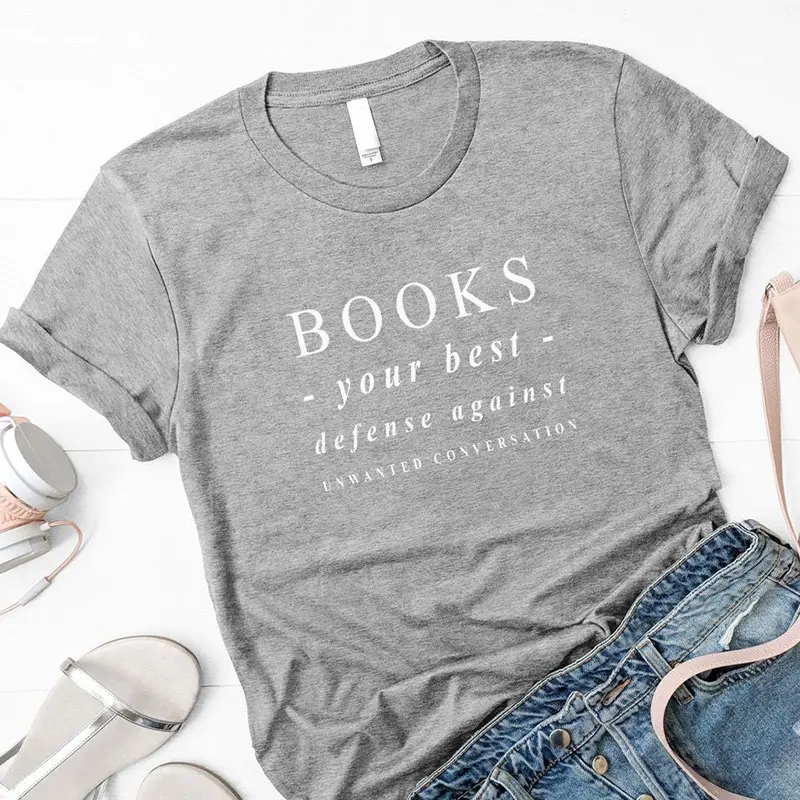 Gray T-Shirt Books Your Best Defense Against Expanding Entitlements - Image 4
