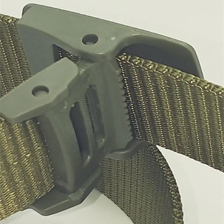 Tactical Nylon Belt with Steel Buckle Green