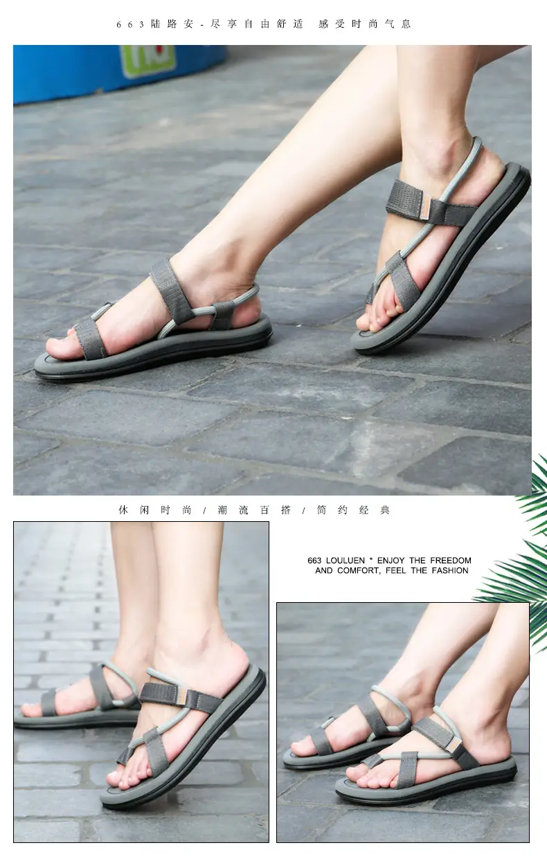 New Flats Sandals for Women Summer Fashion Outer Wear Student Ladies Slippers Beach Sandals Slippers Export Large Size — feature 13