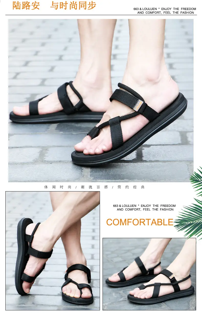 New Flats Sandals for Women Summer Fashion Outer Wear Student Ladies Slippers Beach Sandals Slippers Export Large Size — feature 8