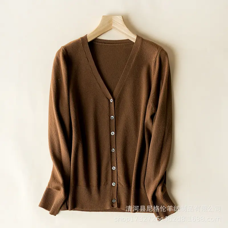 Korean-style Short Knitted Cardigan Sweater for Women - Image 10