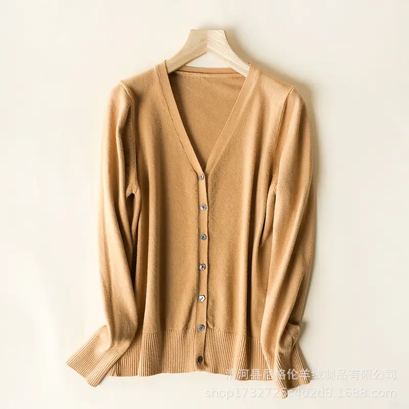 Korean-style Short Knitted Cardigan Sweater for Women - Image 11