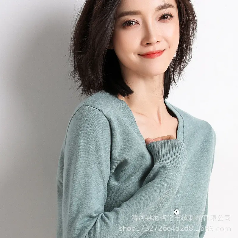 Korean-style Short Knitted Cardigan Sweater for Women - Image 5