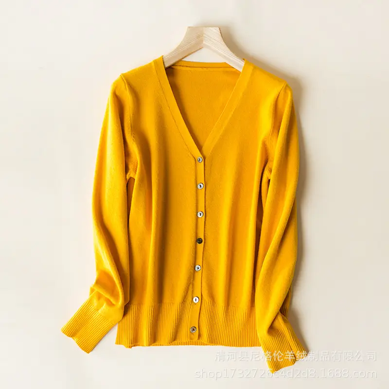 Korean-style Short Knitted Cardigan Sweater for Women - Image 8