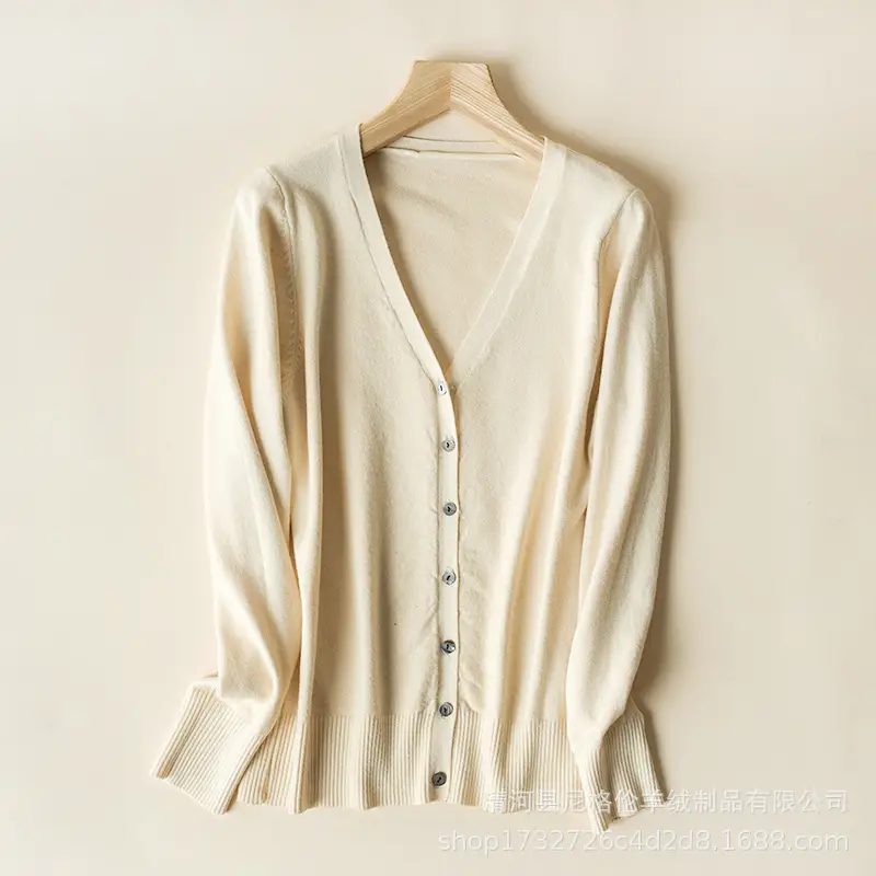 Korean-style Short Knitted Cardigan Sweater for Women - Image 9