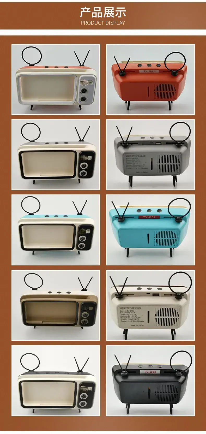 Portable Small TV Phone Holder with Bluetooth Speaker — feature 15