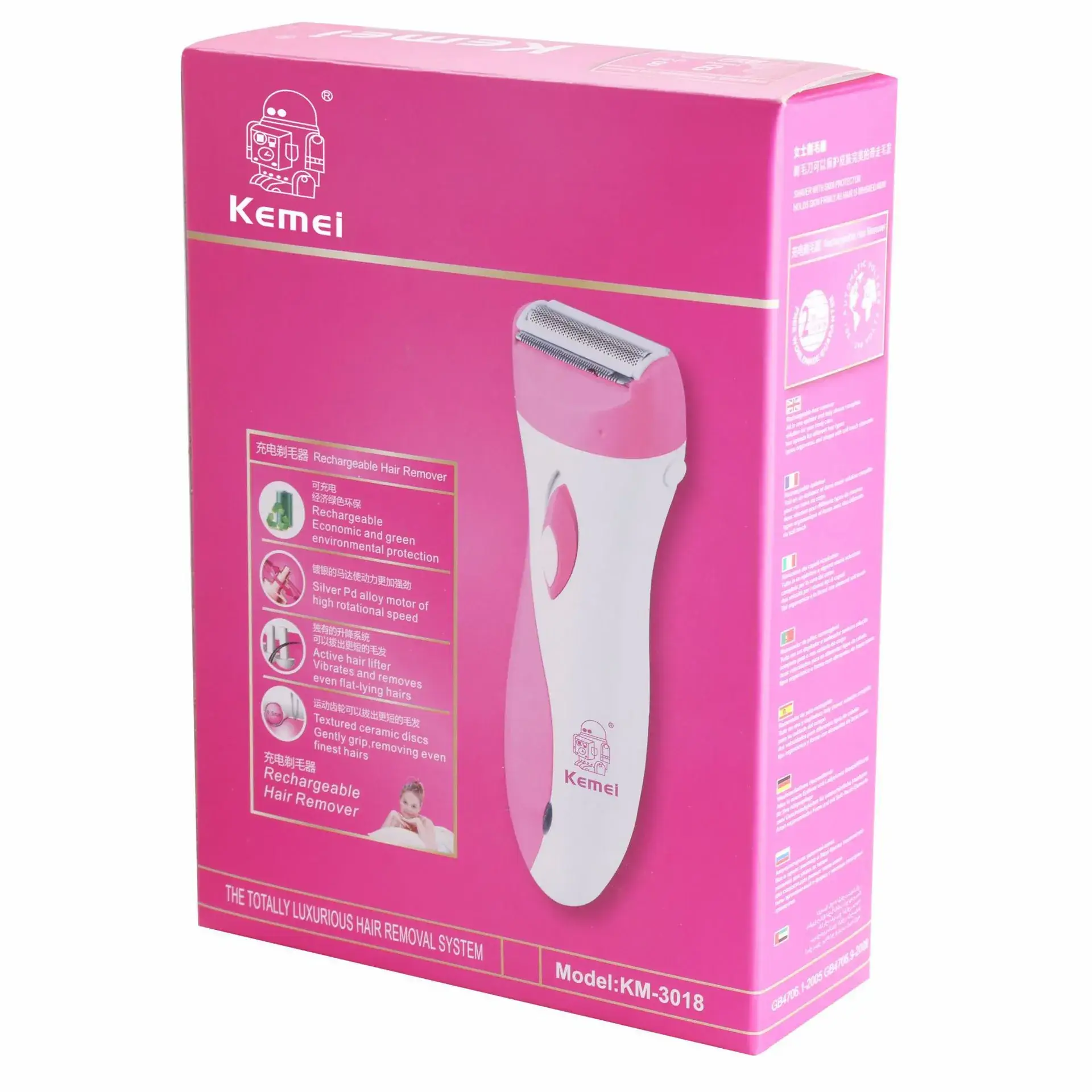 Women Pink Underarm Shaver KM-3018 - Image 6
