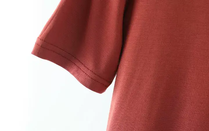 Women's Pink Back Hollow Crossback T-Shirt — feature 32