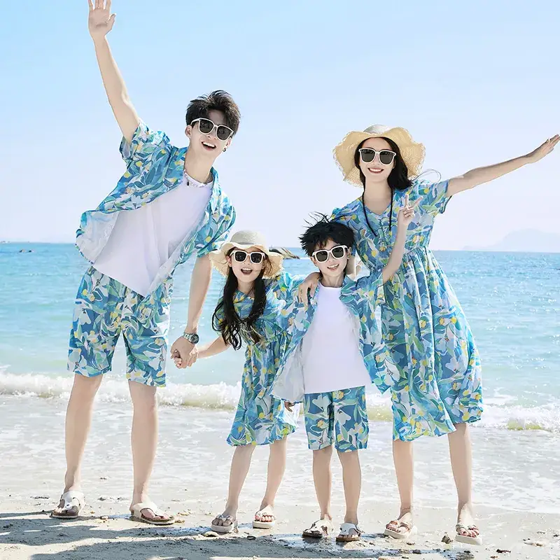 Family Beach Outfit Mother Daughter Summer Set - Image 3
