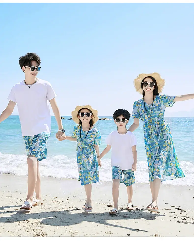 Family Beach Outfit Mother Daughter Summer Set — feature 12