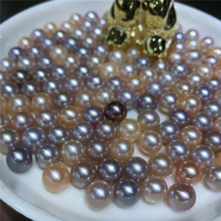 3-10mm Natural Freshwater Pearl Round Beads for DIY - Image 2