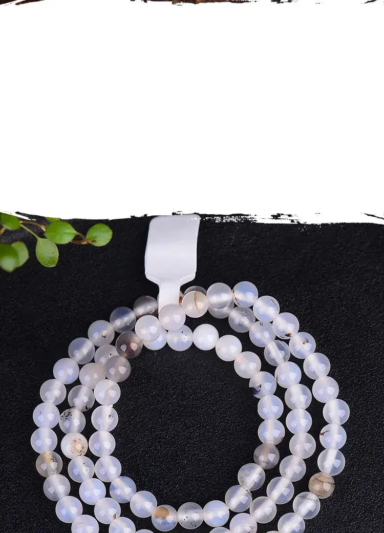 Jingyao Ocean Chalcedony 108-Bead Bracelet Necklace — feature 5