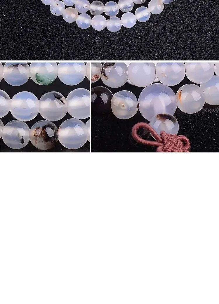 Jingyao Ocean Chalcedony 108-Bead Bracelet Necklace — feature 6