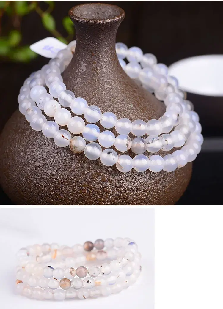 Jingyao Ocean Chalcedony 108-Bead Bracelet Necklace — feature 7
