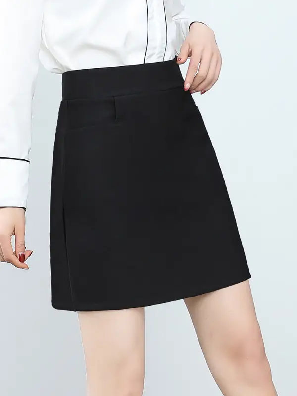 Black Anti-Walking High Waist Skirt Large - Image 4