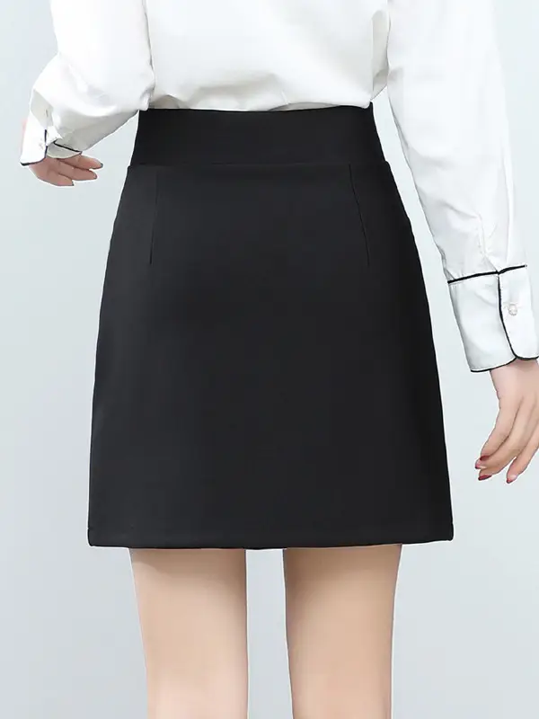 Black Anti-Walking High Waist Skirt Large - Image 5