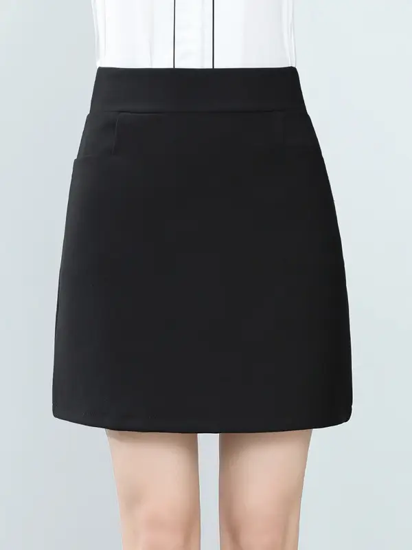 Black Anti-Walking High Waist Skirt Large - Image 7