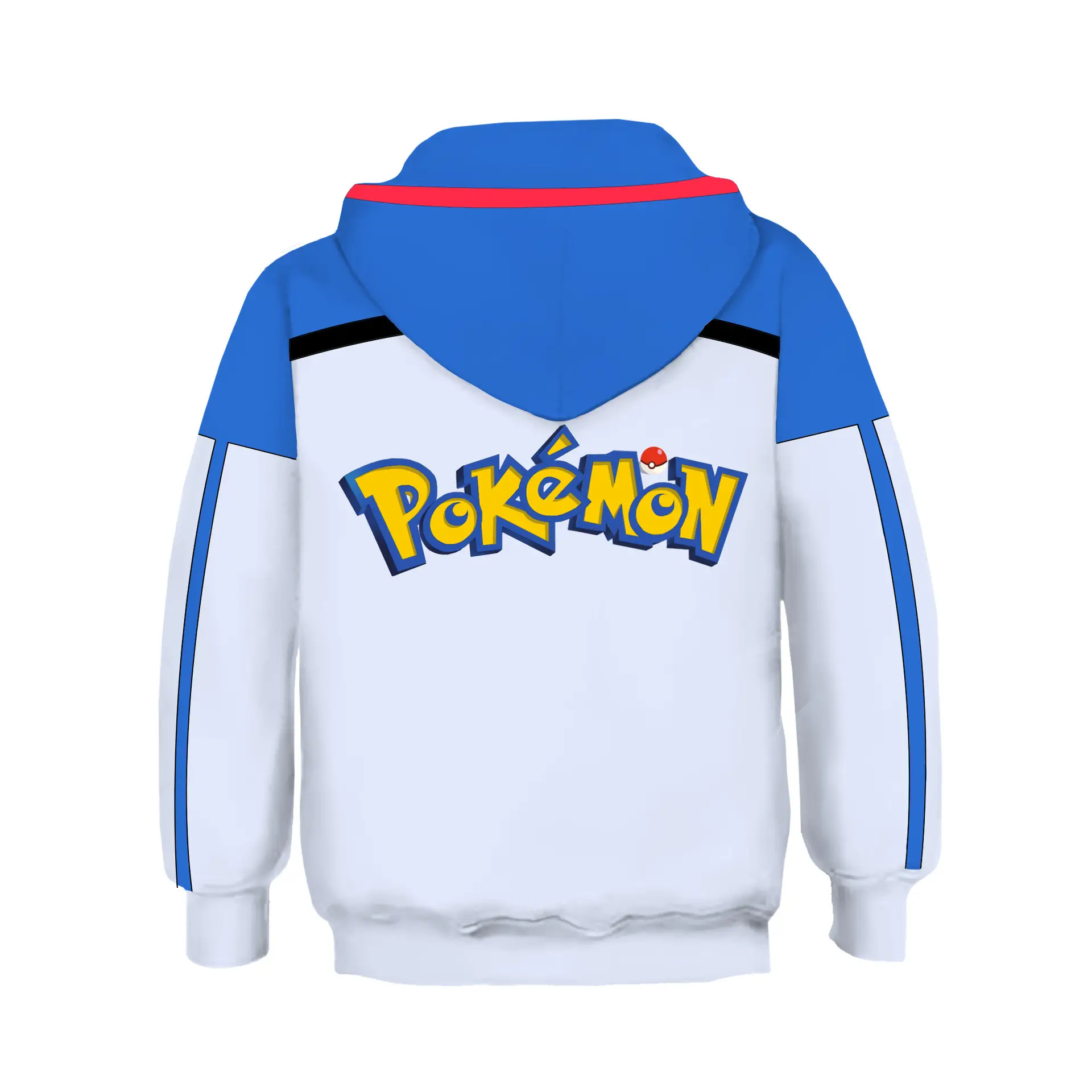 Children 3D Printed Track Pants Red Blue White Hoodie