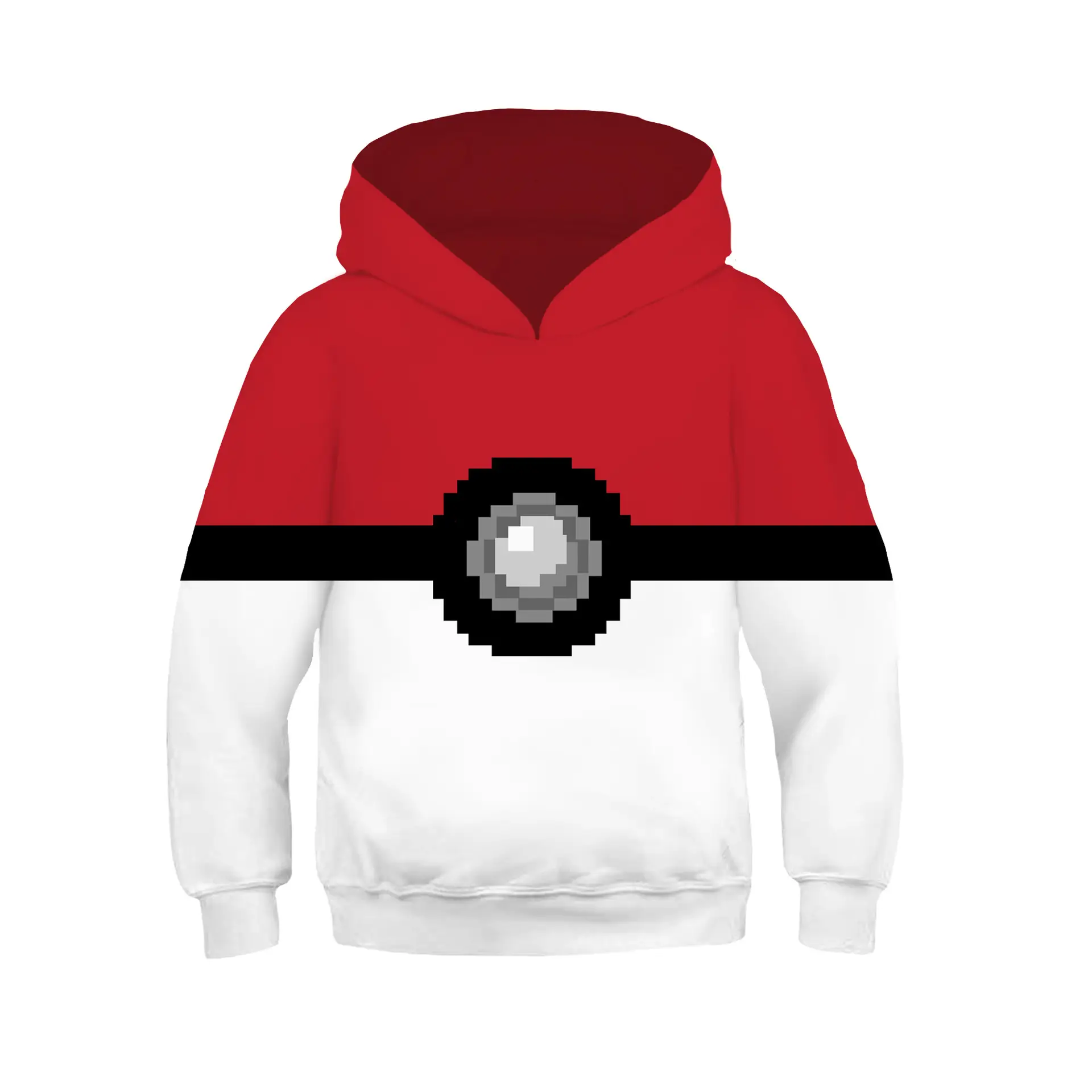 Children 3D Printed Track Pants Red Blue White Hoodie