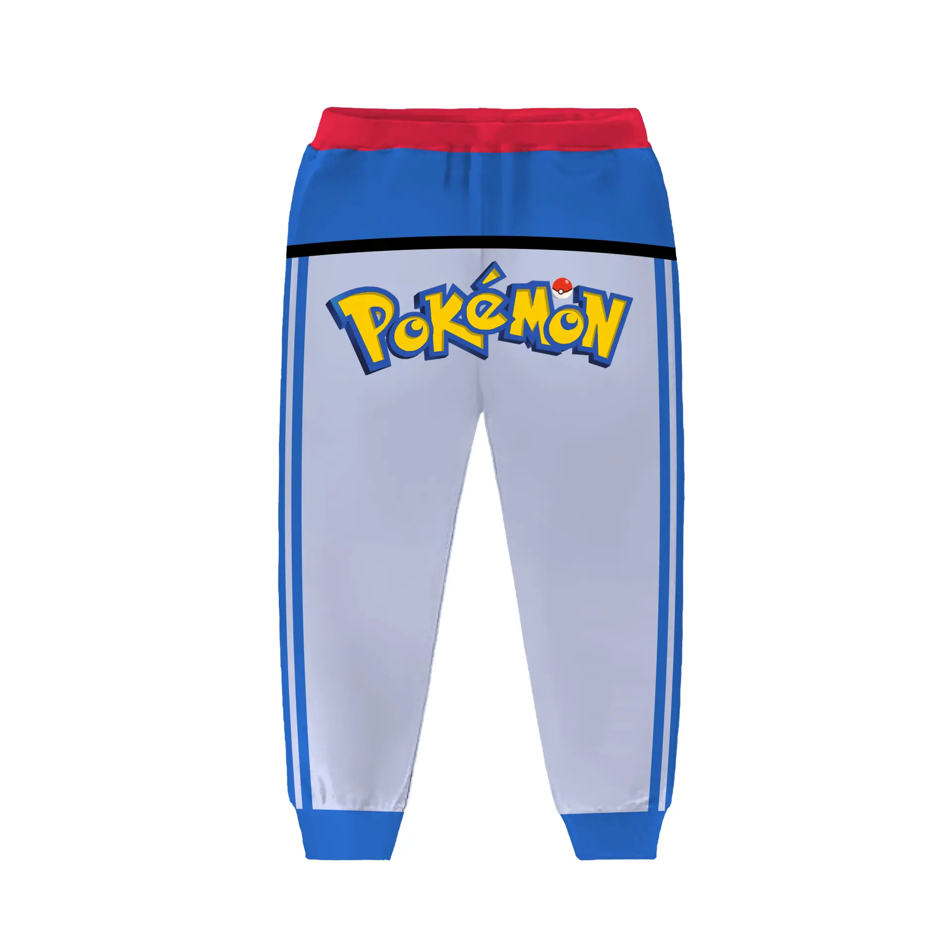 Children 3D Printed Track Pants Red Blue White Hoodie
