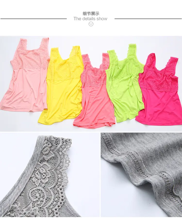 Lace Camisole Women's Slim Fit All Match Outerwear Base Small — feature 18