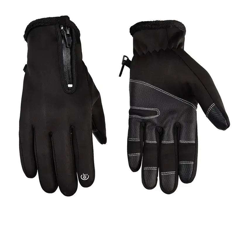 Black Full Finger Touch Screen Gloves for Cycling Outdoor Windproof Sports Fitness Waterproof - Image 8