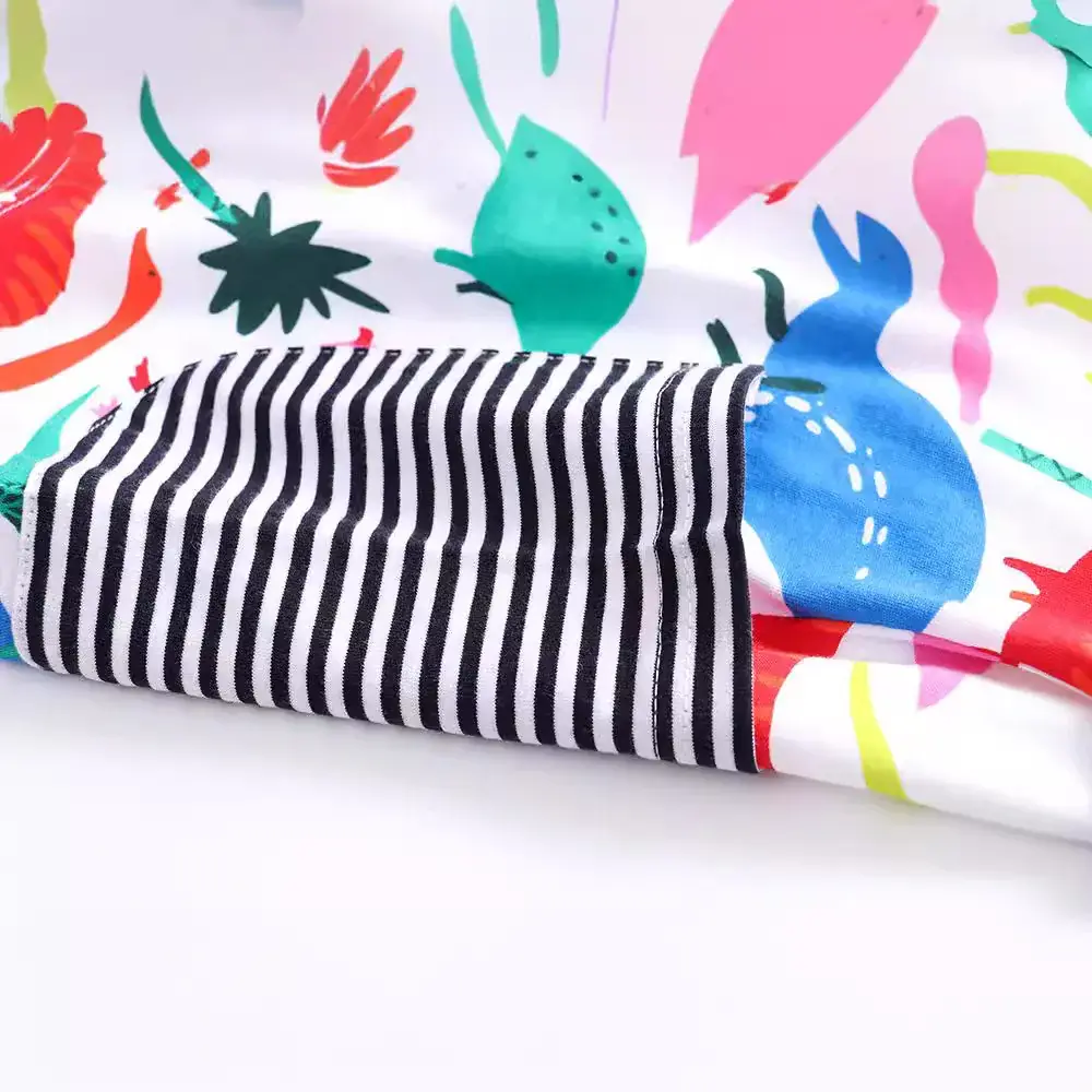 Spring Cartoon Girls Cotton Dress Short Sleeve - Image 5