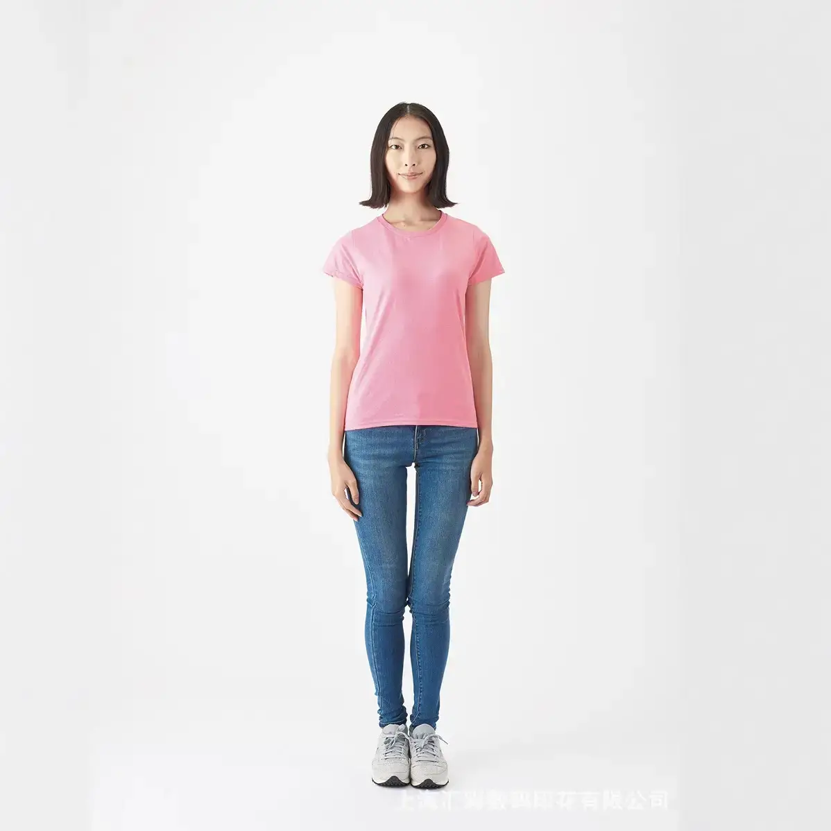 Women Purple T-Shirt Silk Screen Processing