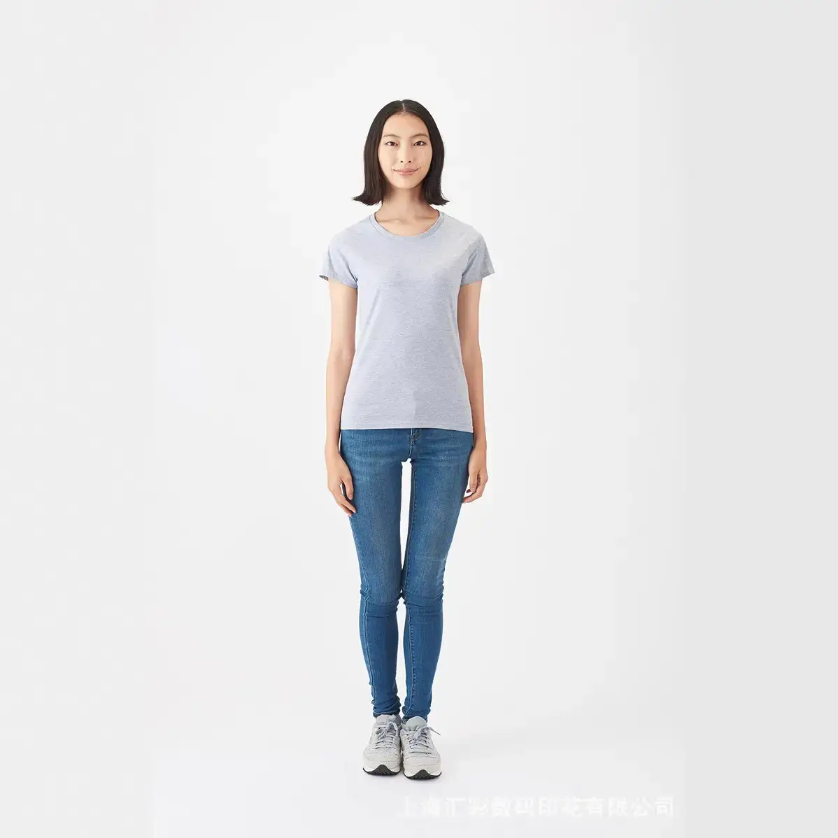 Women Purple T-Shirt Silk Screen Processing