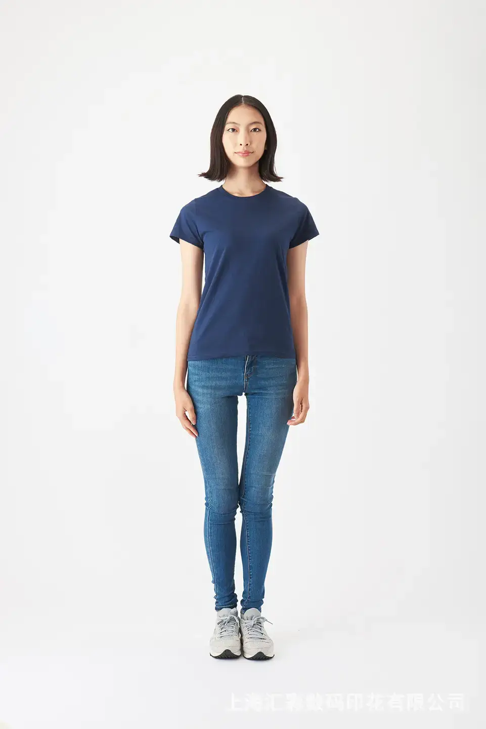 Women Purple T-Shirt Silk Screen Processing