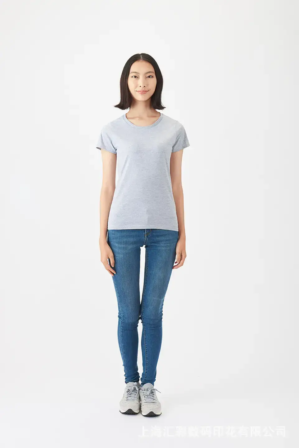 Women Purple T-Shirt Silk Screen Processing