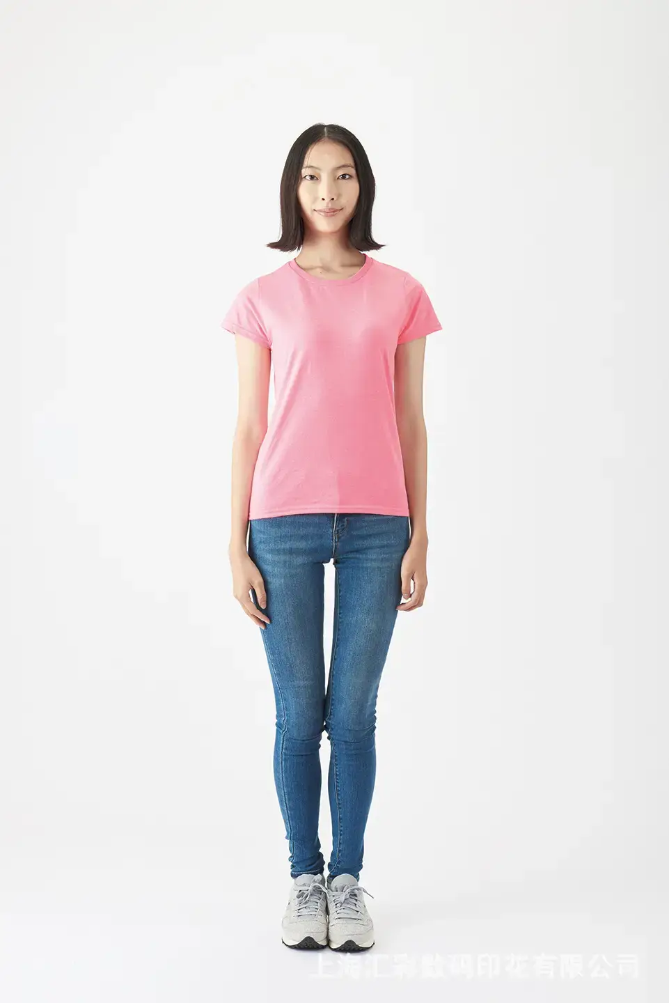 Women Purple T-Shirt Silk Screen Processing