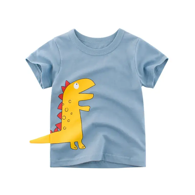 Yellow Cotton T-Shirt for Boys Summer 2024 - Image 2