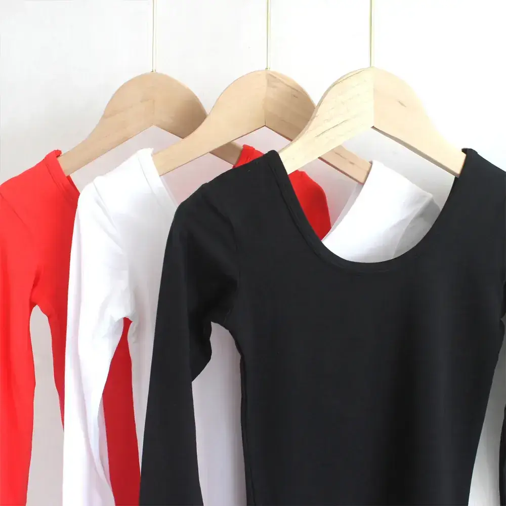 Red Long Sleeve T-Shirt for Girls - Image 8