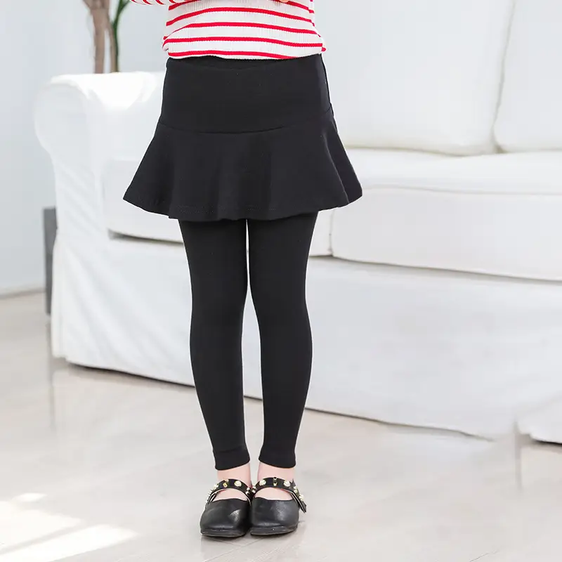 Pink Frock Leggings Pure Cotton Fake Two-Piece Set - Image 2
