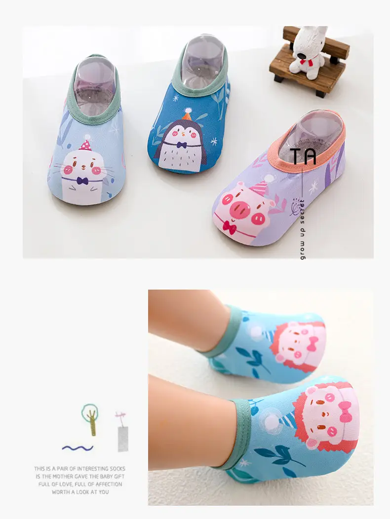 Baby Floor Socks Soft Soled Pink Rabbit Design β feature 15