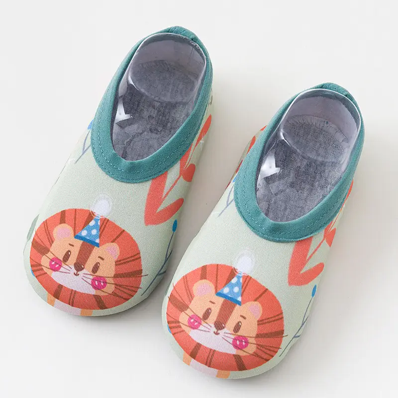Baby Floor Socks Soft Soled Pink Rabbit Design - Image 2