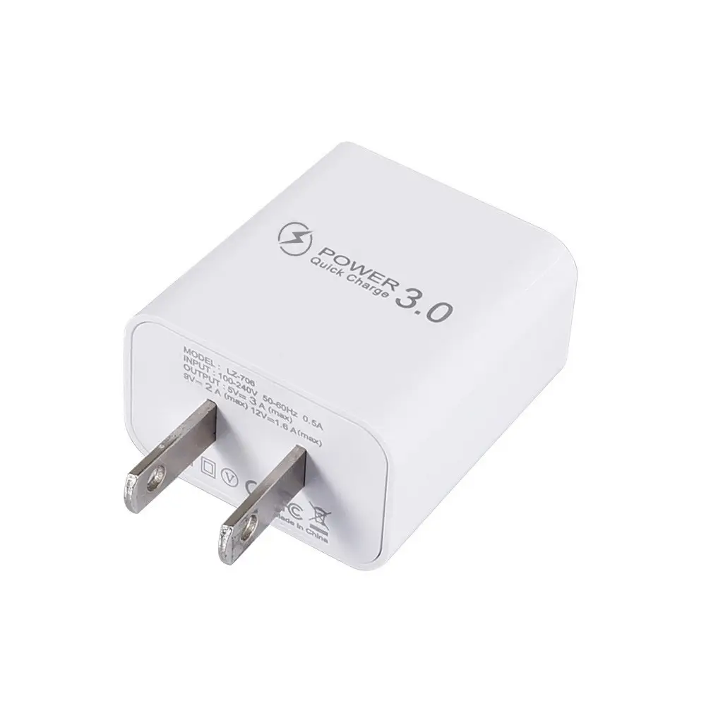3A QC3.0 USB Charger for Mobile & Tablet